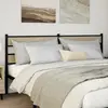 Image de Tête De Lit De Remplacement Chêne Sonoma 180 Cm Fer Et Bois D’ingénierie Vidaxl