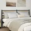 Image de Tête De Lit De Remplacement Chêne Sonoma 193 Cm Fer Et Bois D’ingénierie Vidaxl