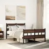 Image de Cadre De Lit Sans Matelas Avec T  te De Lit Et Pied De Lit Vidaxl
