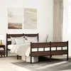 Image de Cadre De Lit Sans Matelas Avec Tête De Lit Et Pied De Lit Vidaxl