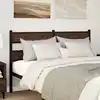 Image de Tête De Lit De Remplacement Chêne Marron 135 Cm Acier Et Bois D'ingénierie Vidaxl