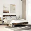 Image de Cadre De Lit Sans Matelas Chêne Fumé 80x200cm Bois D'ingénierie Vidaxl