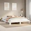 Image de Cadre De Lit Sans Matelas Blanc 180x200 Cm Bois Massif De Pin Vidaxl