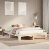 Image de Cadre De Lit Sans Matelas 140x200 Cm Bois Massif De Pin Vidaxl