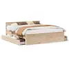 Image de Vidaxl cadre de lit sans matelas avec tête de lit 180x200 cm bois pin