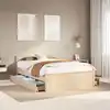 Image de Cadre De Lit Sans Matelas Avec Tête De Lit 140x190cm Pin Massif Vidaxl