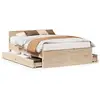 Image de Vidaxl cadre de lit sans matelas avec tête de lit 140x190cm pin massif