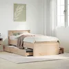 Image de vidaXL Cadre de lit sans matelas avec tête de lit 90x190 cm pin massif lit cadre de lit simple meuble de chambre à 3308786
