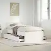 Image de Cadre De Lit Sans Matelas Avec Tête De Lit 75x190 Cm Pin Massif Vidaxl
