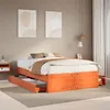Image de vidaXL Cadre de lit sans matelas avec tiroirs 140x190 cm bois de pin meuble de chambre à coucher lit double sommier lit 3308818