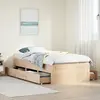 Image de Cadre De Lit Sans Matelas Avec Tiroirs 75x190 Cm Bois De Pin Vidaxl