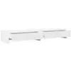 Image de Vidaxl support d'écran avec tiroirs blanc 100 x 27 x 15 cm bois d'ingénierie