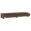 Image de Vidaxl support de moniteur avec tiroirs chêne marron bois d'ingénierie