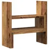 Image de Organisateur De Bureau Réglable Vieux Bois Bois D'ingénierie Vidaxl
