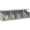 Image de Armoire Murale 100x20x30 Cm Gris Béton Bois D'ingénierie Vidaxl