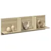 Image de vidaXL Armoire murale 100x165x30 cm chêne sonoma bois dingénierie armoire murale flottante étagère murale vitrine 854861