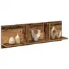 Image de Armoire Murale 100x16,5x30 Cm Vieux Bois Bois D'ingénierie Vidaxl