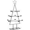 Image de Arbre De Noël En Métal Pour Décoration Noir 105 Cm Vidaxl