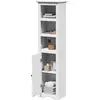 Image de Armoire De Salle De Bain Bodo Blanc 44x30x160 Cm Vidaxl