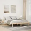 Image de vidaXL Cadre de lit extra long sans matelas 160x210 cm bois massif pin lit meuble de chambre lit en bois lit double 852408