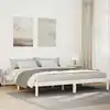 Image de Cadre De Lit Extra Long Sans Matelas 200x210 Cm Bois Massif Pin Vidaxl
