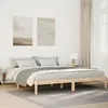Image de vidaXL Cadre de lit extra long sans matelas 200x220 cm bois massif pin 852426