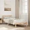 Image de vidaXL Cadre de lit extra long sans matelas 80x220 cm bois massif pin lit meuble de chambre à coucher lit en bois lit 852442