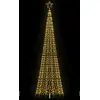 Image de Sapin De Noël À Led Avec Piquets 1534 Led Blanc Chaud 500 Cm Vidaxl