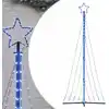 Image de Sapin De Noël À Led 447 Led Bleu 250 Cm Vidaxl