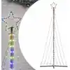 Image de Sapin De Noël À Led 447 Led Colorées 250 Cm Vidaxl