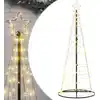 Image de Sapin De Noël À Led 200 Led Blanc Chaud 180 Cm Vidaxl