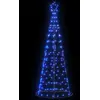 Image de Sapin De Noël À Led 200 Led Bleu 180 Cm Vidaxl