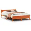 Image de Vidaxl cadre de lit sans matelas marron 140x190cm bois pin massif