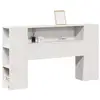 Image de Vidaxl tête de lit avec rangement blanc 160 cm bois massif de pin