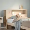 Image de Tête De Lit Avec Rangement 75 Cm Bois Massif De Pin Vidaxl