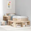Image de Table De Chevet Avec Bureau 222x107x75 Cm Bois De Pin Massif Vidaxl