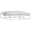 Image de Vidaxl cadre de lit sans matelas blanc 160x200 cm métal