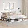 Image de vidaXL Cadre de lit sans matelas blanc 180x200 cm métal 4017427
