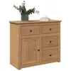 Image de vidaXL Buffet avec tiroirs PANAMA 93x40x80 cm bois massif de pin 4016384