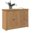 Image de Buffet Avec Tiroirs Panama 112x40x80 Cm Bois Massif De Pin Vidaxl