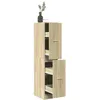 Image de vidaXL Armoire dapothicaire chêne sonoma bois dingénierie coffre dapothicaire meuble dapothicaire coffre à tiroirs 855171