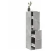 Image de vidaXL Armoire dapothicaire gris béton 30x41x1445 cm bois ingénierie coffre dapothicaire meuble dapothicaire coffre à 855172