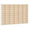 Image de Vidaxl vitrine de collection en bois avec 60 compartiments 60 x 4,5 x 40,5 cm
