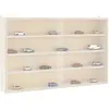 Image de Vitrine De Collection En Bois Avec Portes 60 X 8,5 X 37 Cm Vidaxl