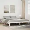 Image de Cadre De Lit Extra Long Sans Matelas 200x220 Cm Bois Massif Vidaxl