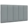 Image de vidaXL Coussin de tête de lit gris clair 80 cm tissu 4019135