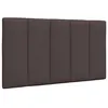 Image de vidaXL Coussin de tête de lit marron foncé 80 cm tissu 4019138