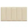 Image de Vidaxl coussin de tête de lit hanko crème 80 cm tissu