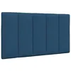 Image de vidaXL Coussin de tête de lit bleu 80 cm tissu 4019141