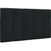 Image de Coussin De Tête De Lit Hanko Noir 90 Cm Tissu Vidaxl